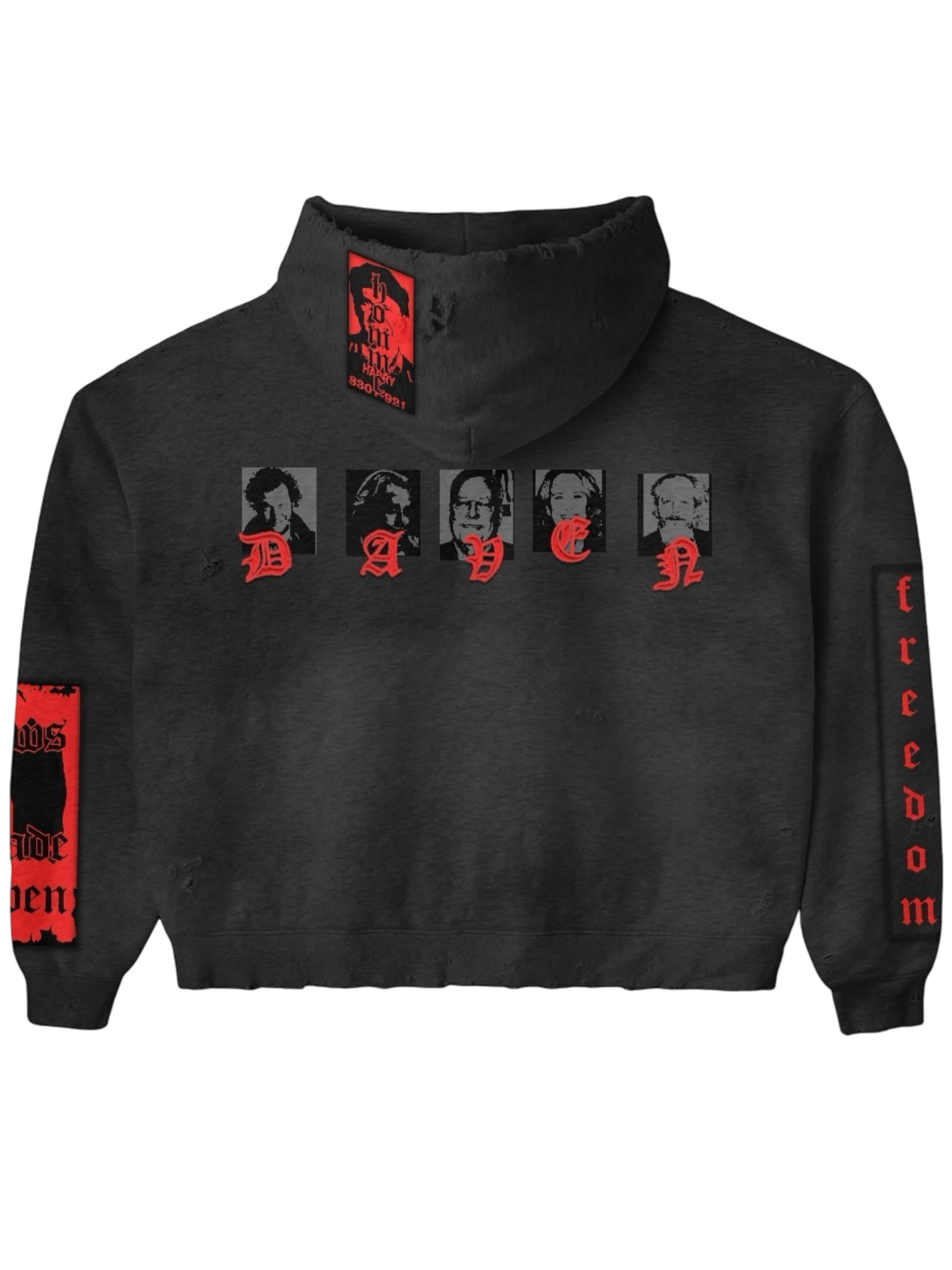 UNCHARTED DH APPLIQUÉ EMBROIDERED HOODIE